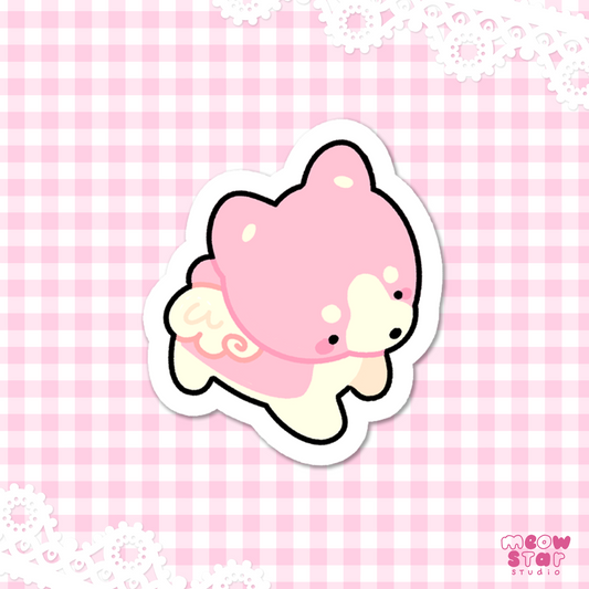 Angel dog - Sticker