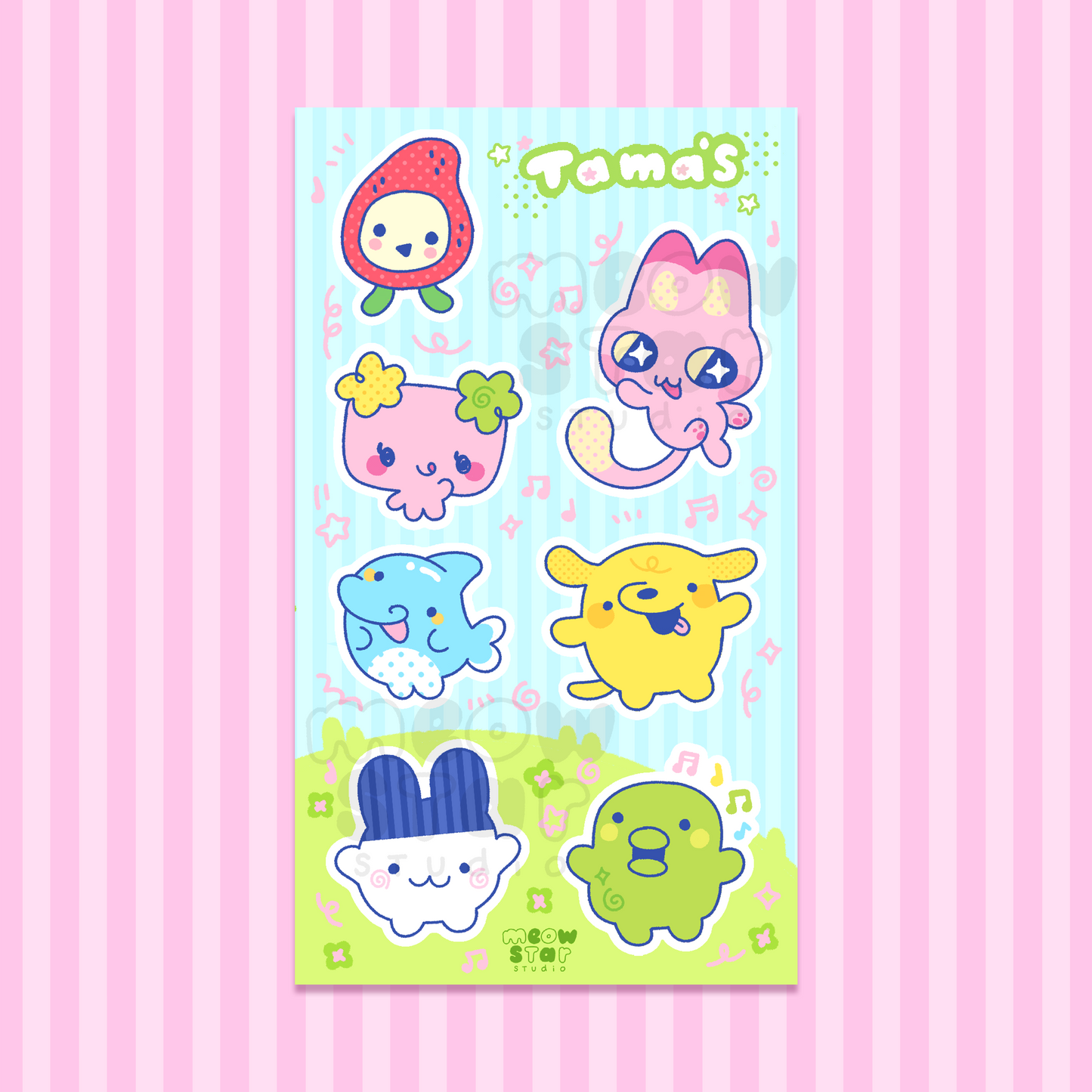 Tama's - Regular Sticker sheet