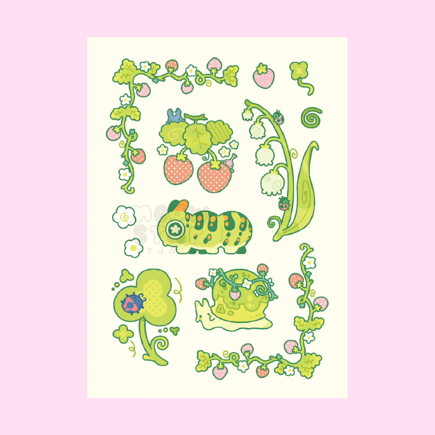 Strawberry - Postcard A6