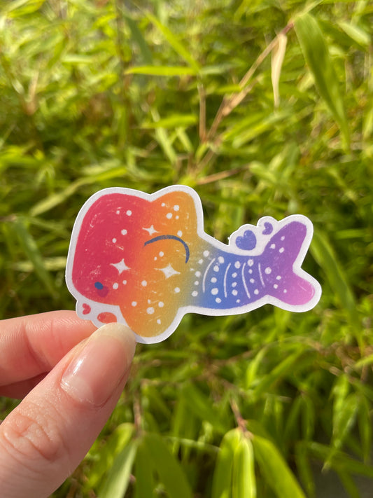 Rainbow Whale Shark - Sticker