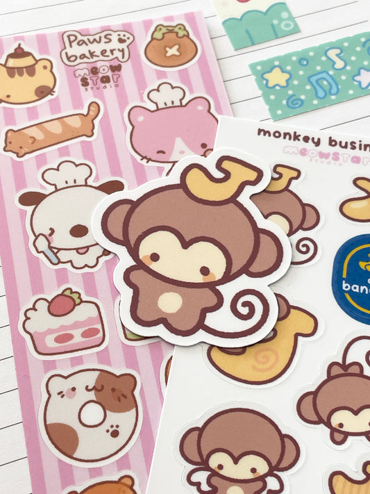 Banana Monkey - Sticker