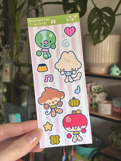 Meowstar world - Mini Sticker sheet