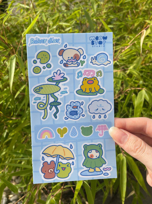 Rainy Day - Regular Sticker sheet