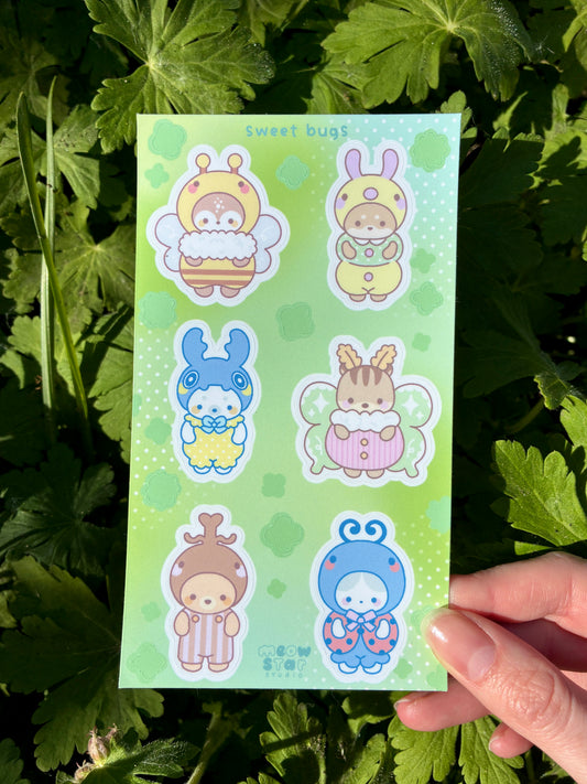Sweet bugs - Regular Sticker sheet