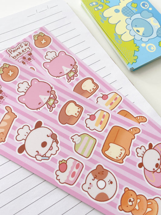Paws bakery - Slim Sticker sheet