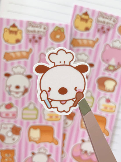 Paws bakery - Slim Sticker sheet