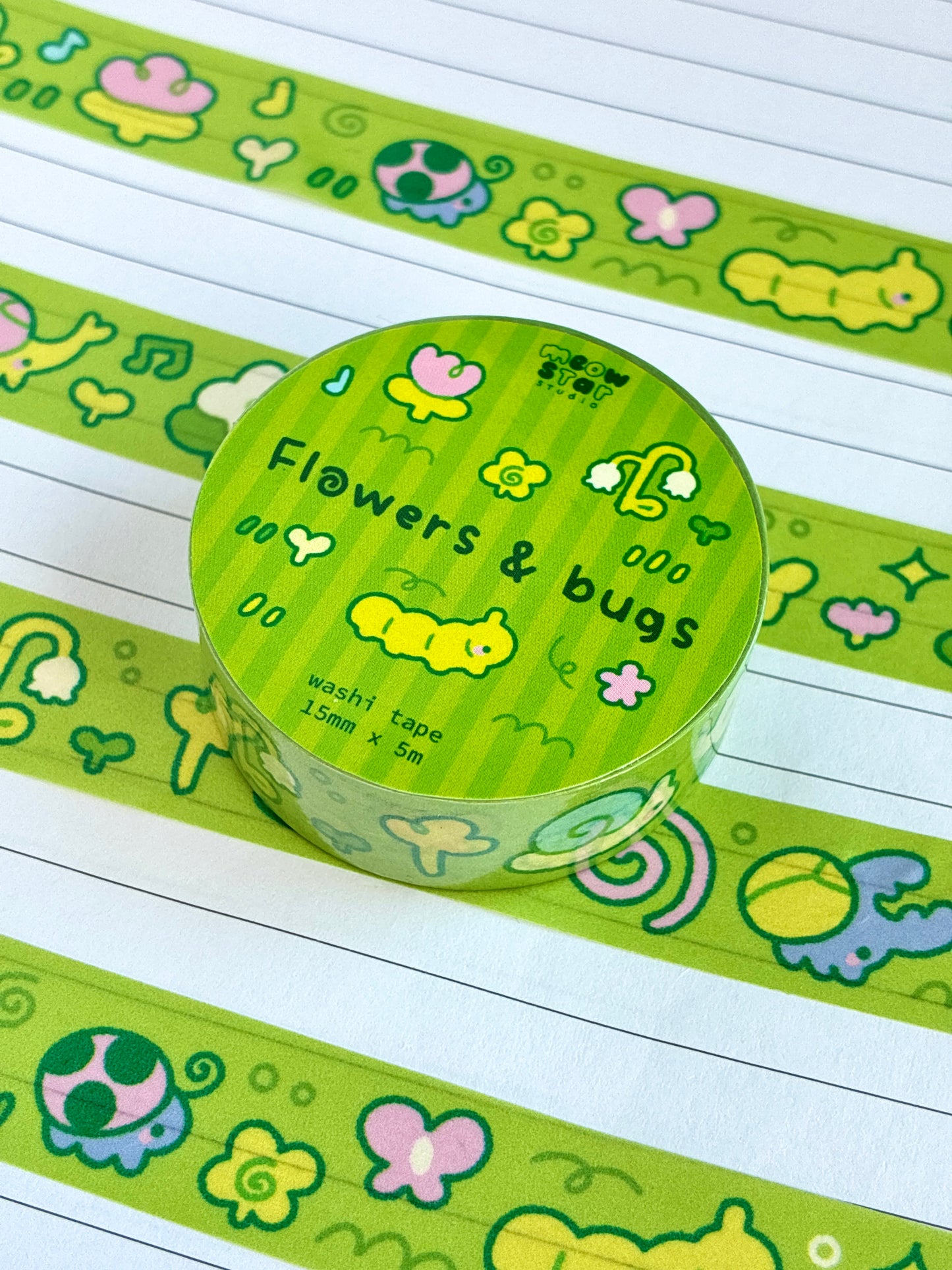 Flowers & bugs - Washi tape
