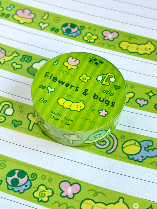 Flowers & bugs - Washi tape