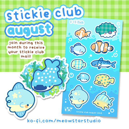 Stickie Club - August 2025