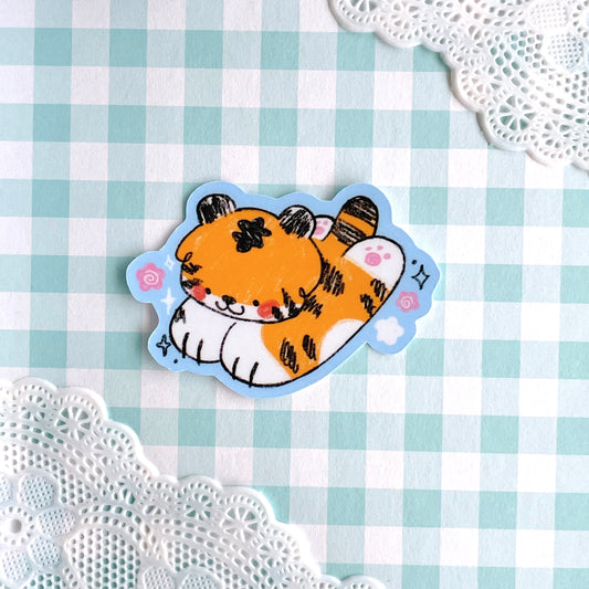 Doodly tiger - Sticker