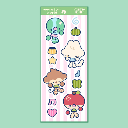 Meowstar world - Mini Sticker sheet