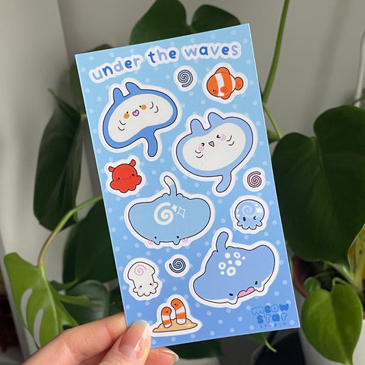 Under The Waves - Regular Sticker sheet