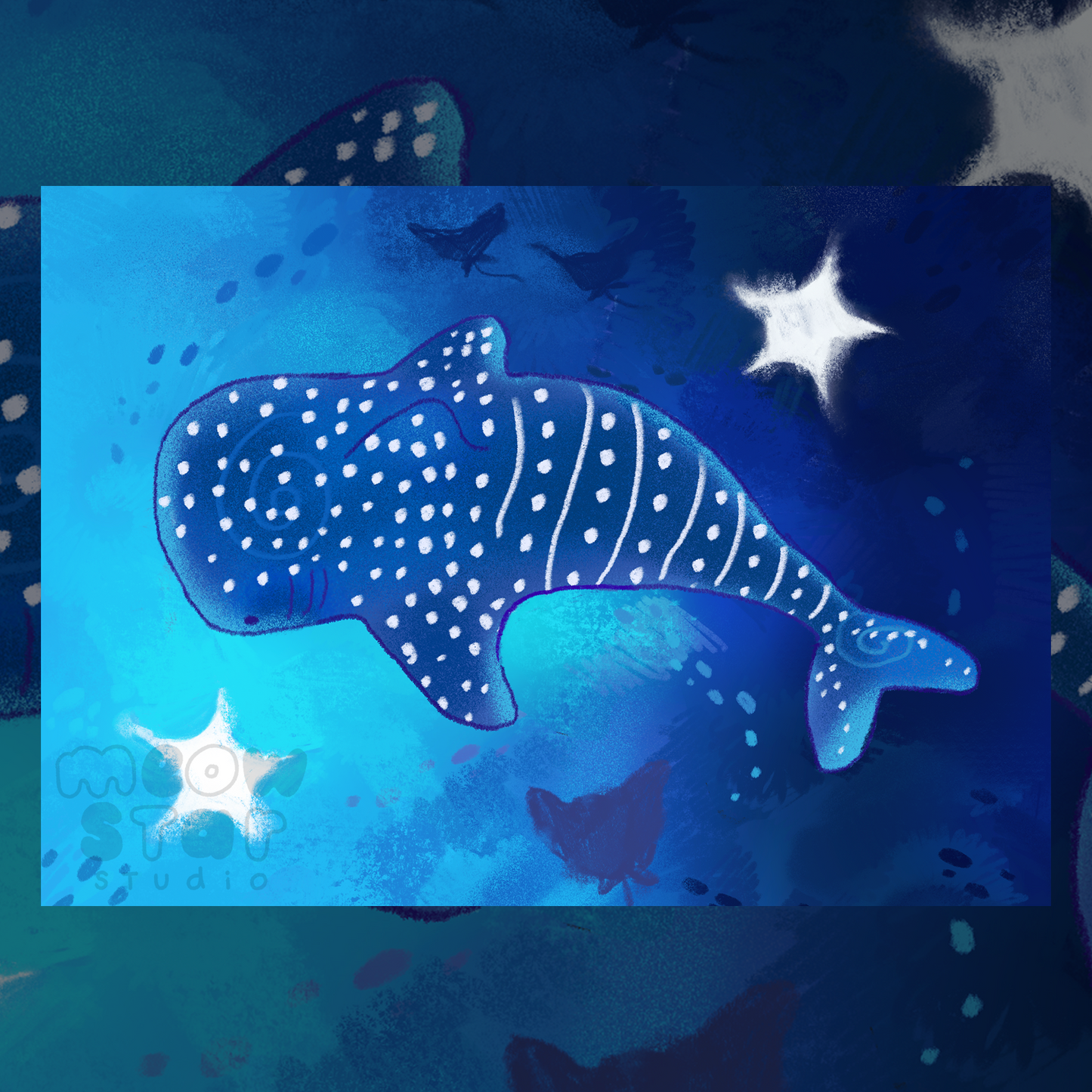 Deep blue - Print A6